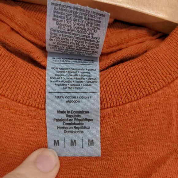 Gildan Men's Alpha Gamma Delta T-Shirt Orange Medium Short Sleeve Heavy Cotton - Picture 11 of 14